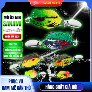 Mồi Câu Cá Giả Tokugawa Hình Ếch Nhảy Mini 2.5cm / 3g MO32