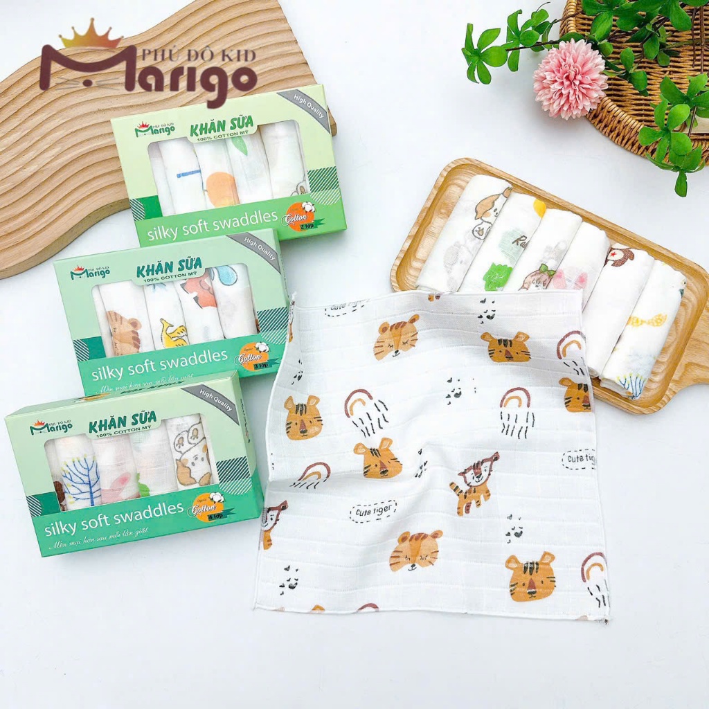 (SET 10 Chiếc ) Khăn Sữa cho bé , khăn sữa cho bé sơ sinh Xuất Nhật 2 lớp / 3 lớp / 4 lớp  khăn xô cho bé sơ sinh