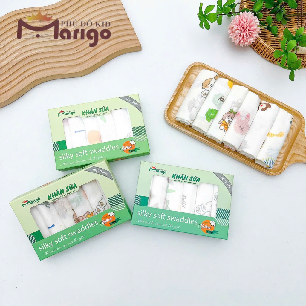 (SET 10 Chiếc ) Khăn Sữa cho bé , khăn sữa cho bé sơ sinh Xuất Nhật 2 lớp / 3 lớp / 4 lớp  khăn xô cho bé sơ sinh