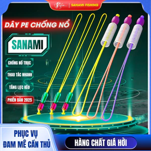 Dây PE nối đầu cần câu đơn, câu đài chống nổ trục thời thượng PK20 [SF3]