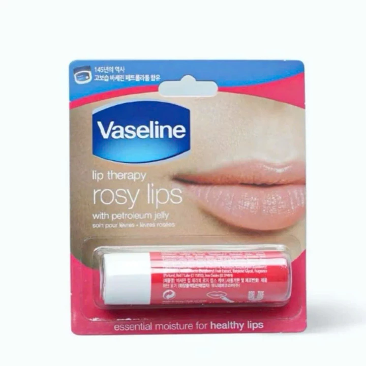 Sáp dưỡng môi VASELINE dạng thỏi _ son môi dưỡng ẩm, làm mềm môi, có màu hồng nhẹ, mượt mà, căng đầy