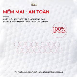 Khăn Giấy Nén Cao Cấp - Khăn Dày 2 Lớp 28x30cm - Mang Đi Du Lịch, Công Tác Tiện Lợi - Gói 22 Viên