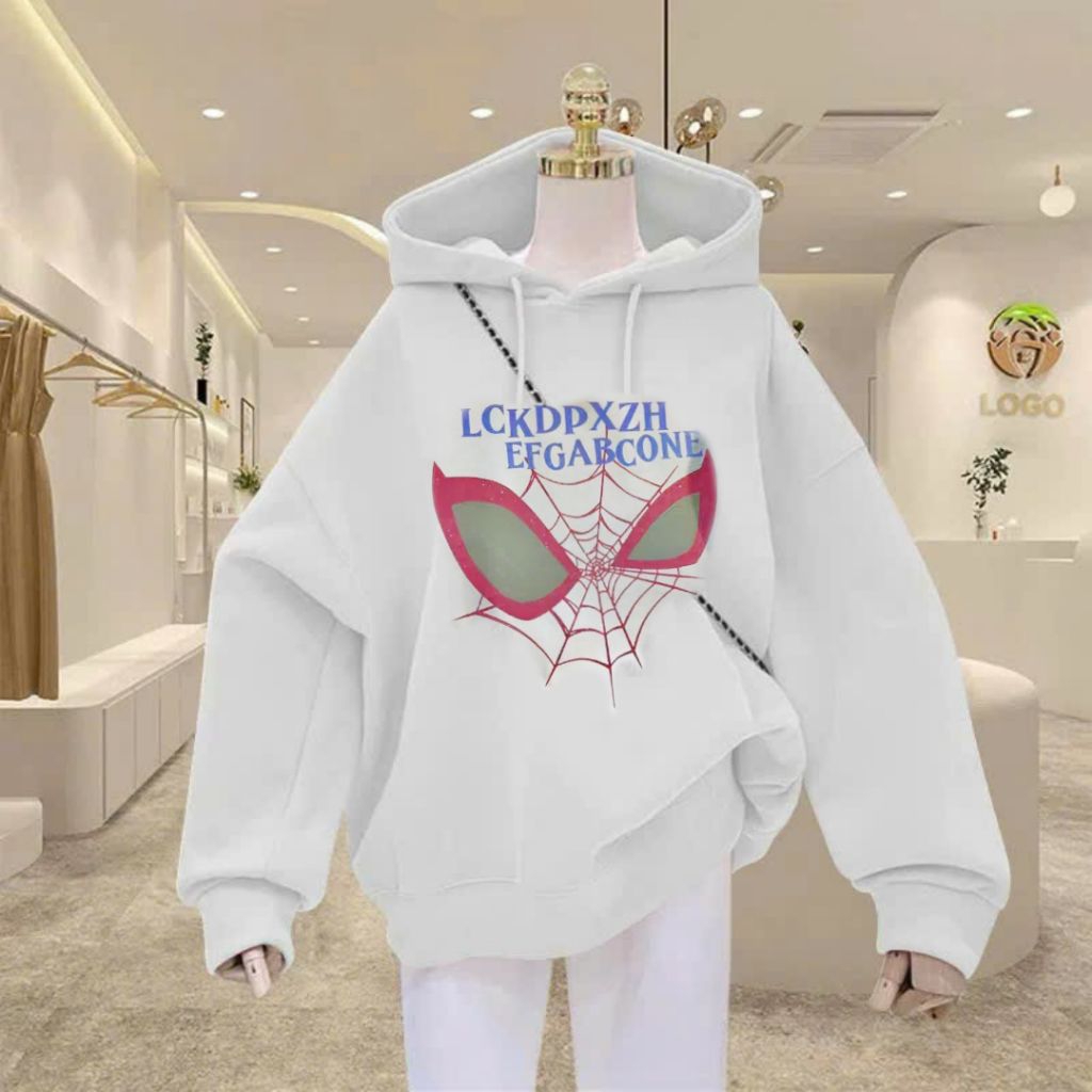 Hoodie Nhện Trắng