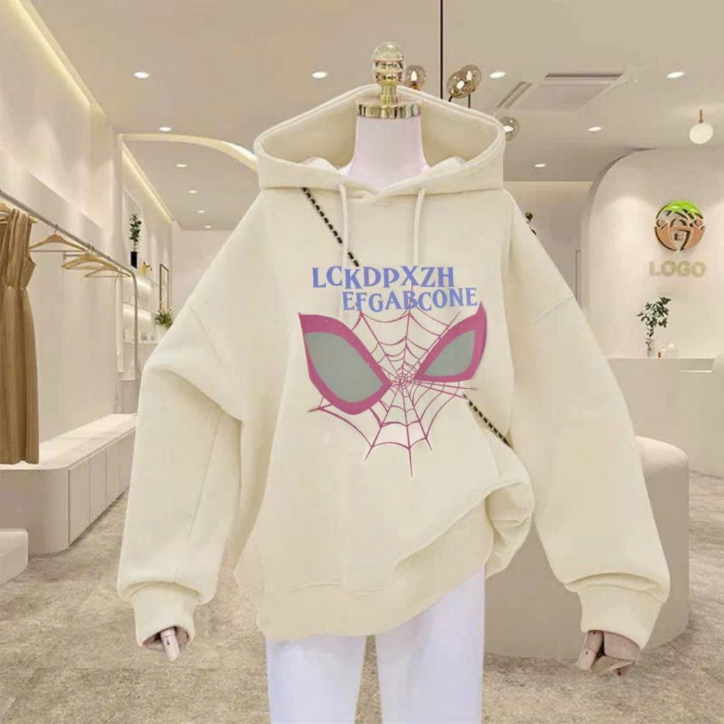 Hoodie Nhện Be
