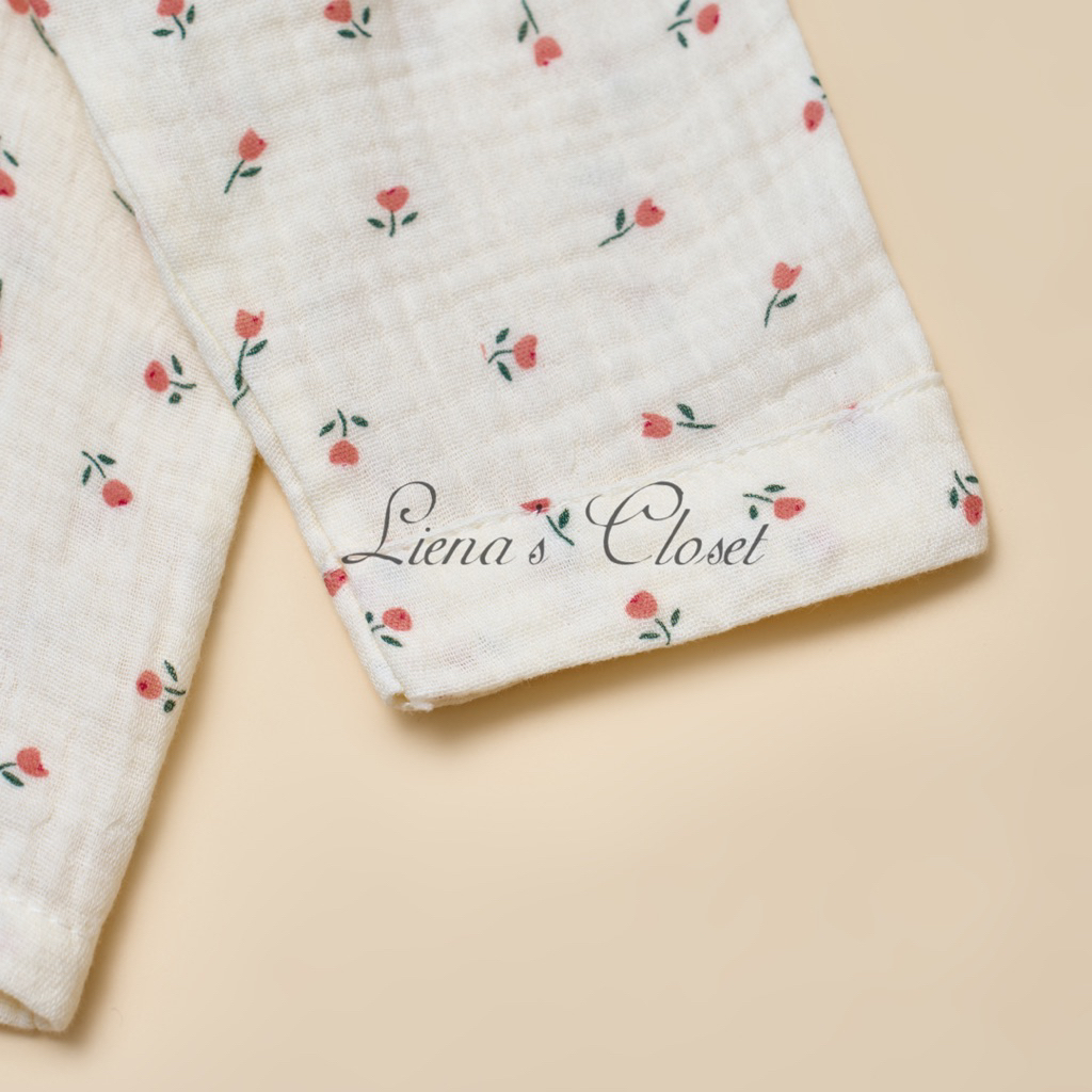Bộ Pijama Unisex Vải Xô Muslin Mềm Mại An Toàn Thiết Kết Xinh Xắn Cho Các Bé Yêu Từ 1 - 5 Tuổi DT01
