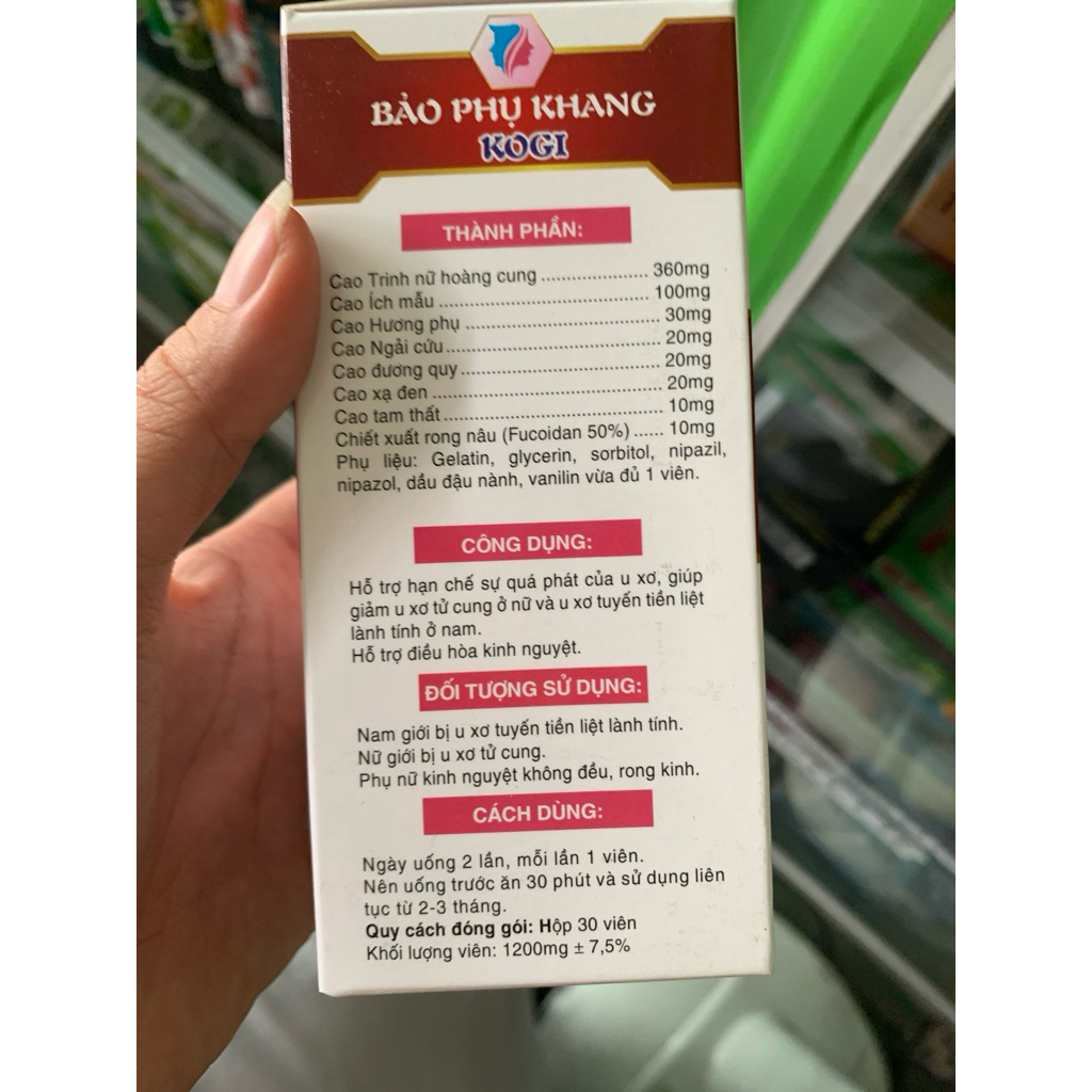 ✅(hàng chính hãng) trinh nữ hoàng cung, bảo phụ khang kogi, date mới nhất