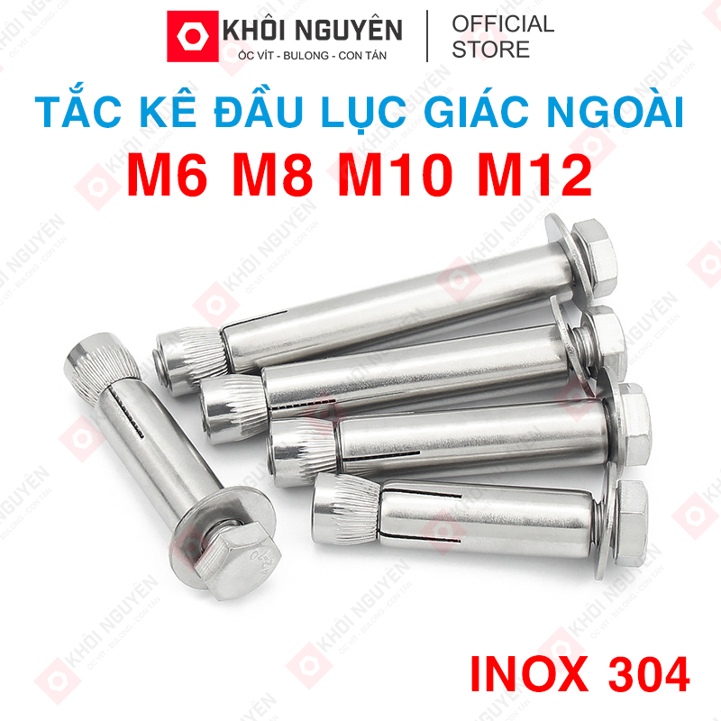 Tắc Kê Nở Đầu Lục Giác Ngoài Inox 304, Bulong Nở Loại Chịu Lực Cao Size ...