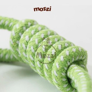 Đồ chơi gặm cho chó Dây thừng cotton bện màu xanh lá