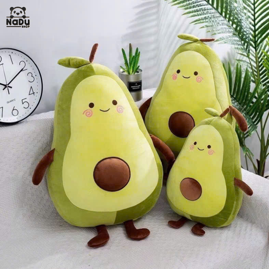 [Chỉ Nhận Đơn 1-3 SP] Gấu Bông Quả Bơ Mini 15cm Đáng Yêu Cute, Quà Tặng Gối Ôm Cho Bé Size Nhỏ