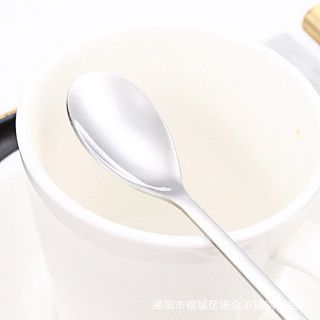 Combo 4/6/12 Chiếc Thìa Cà Phê Đá Sinh Tố 20cm Inox 304 Miệng Bầu Muỗng Thép Không Rỉ