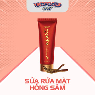 [COMBO 5 CHAI + TẶNG 1] SỮA RỬA MẶT HỒNG SÂM HÀN QUỐC HONGCOMESTIC-170ML