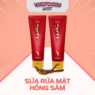 [COMBO 5 CHAI + TẶNG 1] SỮA RỬA MẶT HỒNG SÂM HÀN QUỐC HONGCOMESTIC-170ML