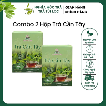 [Combo 2 hộp] trà cần tây 60 túi lọc trọn vị thiên nhiên,hỗ trợ giảm cân,hệ tiêu hóa,thanh lọc cơ thể