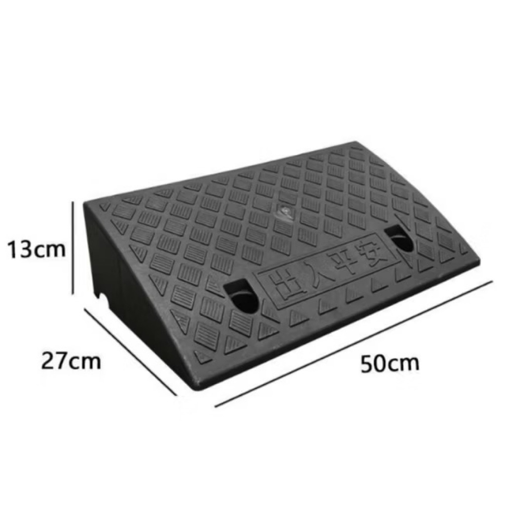 Cao 13cm 50x27x13cm Dốc bục lên xuống,bậc cầu dắt xe ô tô, xe máy xe đạp, cầu dắt xe, bục lên xuống xe, có lỗ chờ bắt ốc