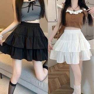 Váy tầng baby doll ngắn dáng xòe dễ thương chất mịn phối đồ học sinh VANISA CT395