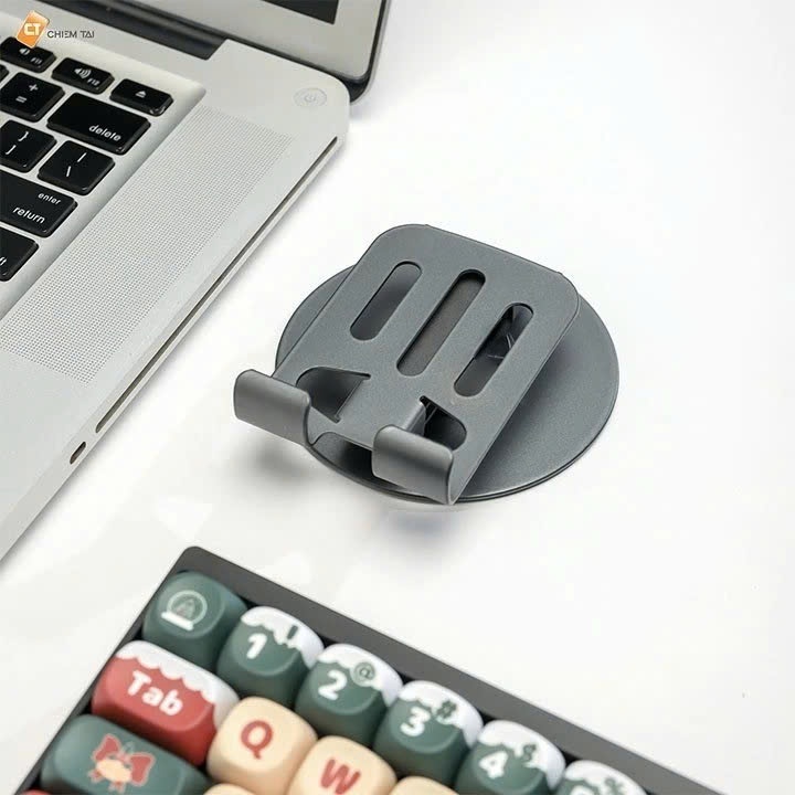KỆ ĐỠ TRỤC XOAY 360 ĐỘ LINH HOẠT - Giá Để Điện Thoại Gấp Gọn Tiện Dụng,Giá Đỡ Điện Thoại Để Bàn Kim Loại Cao Cấp