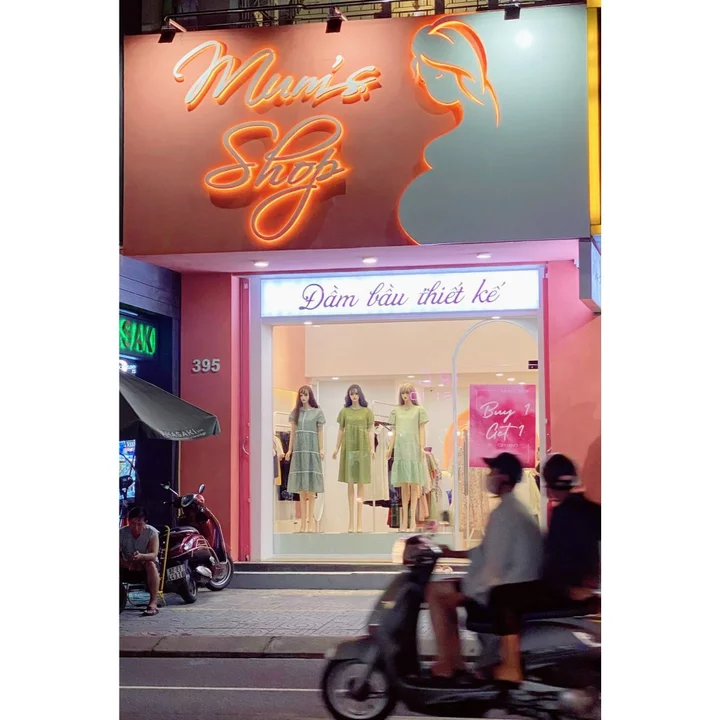 Đầm suông, đầm bầu xinh Mum's shop VV336 đầm bầu công sở thanh lịch, trẻ trung, gọn dáng