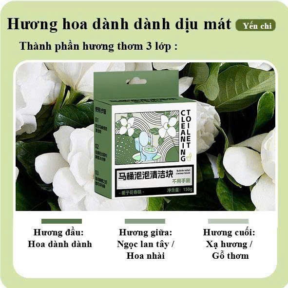 Set 4 Viên Tẩy Toilet Khử Mùi Thơm Mát – Làm Sạch Bóng, Kháng Khuẩn, Hương Dịu Dễ Chịu