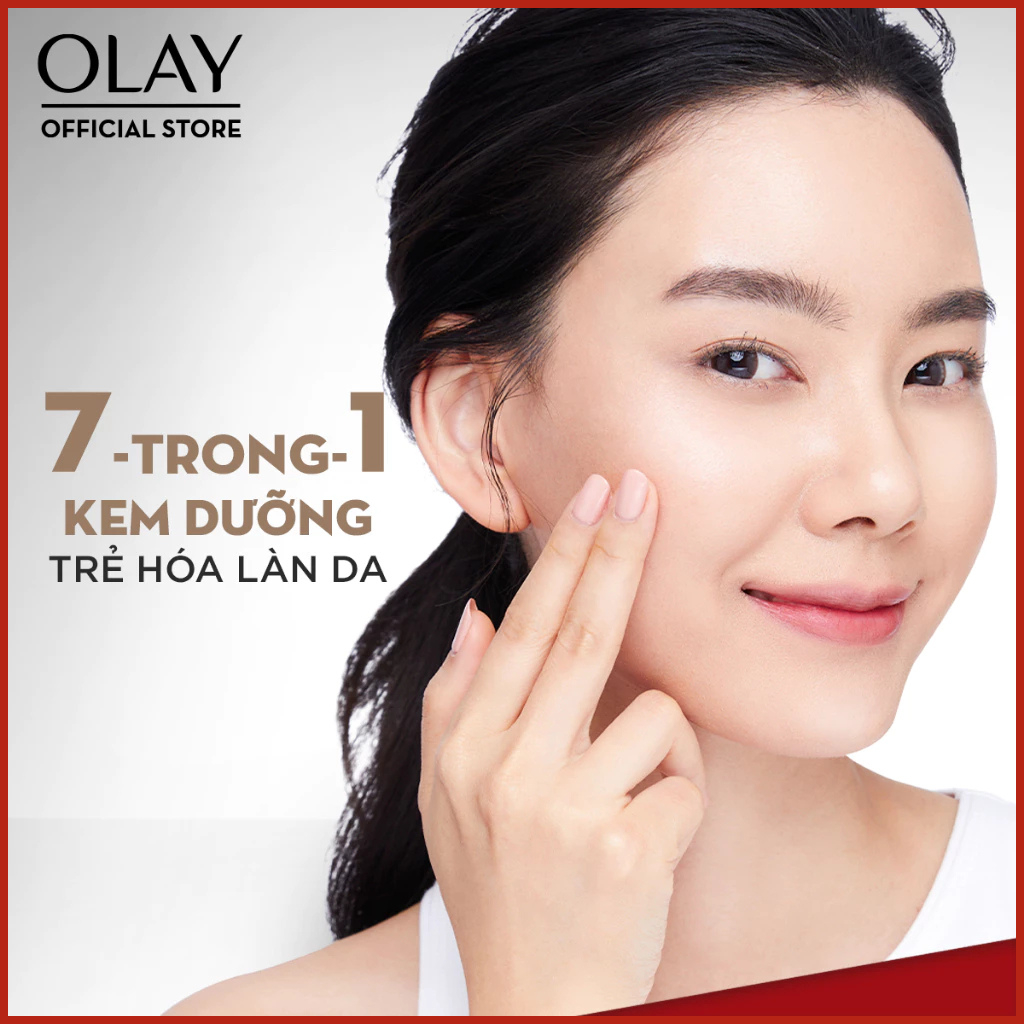 Kem Bôi Tiêu Chuẩn - Kem Dưỡng Ẩm Olay Total Effects Ban Đêm Phục Hồi & Làm Chậm 7 Dấu Hiệu Lão Hóa 50G