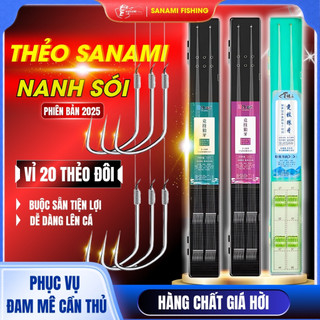 [KM] Bộ Thẻo Câu Đài Buộc Sẵn 20 Cặp Thẻo Nanh Sói Buộc Sẵn chất lượng và tốt Cao, lực kéo Tốt, Lưỡi Sắc Bén  LC27 [SF3]