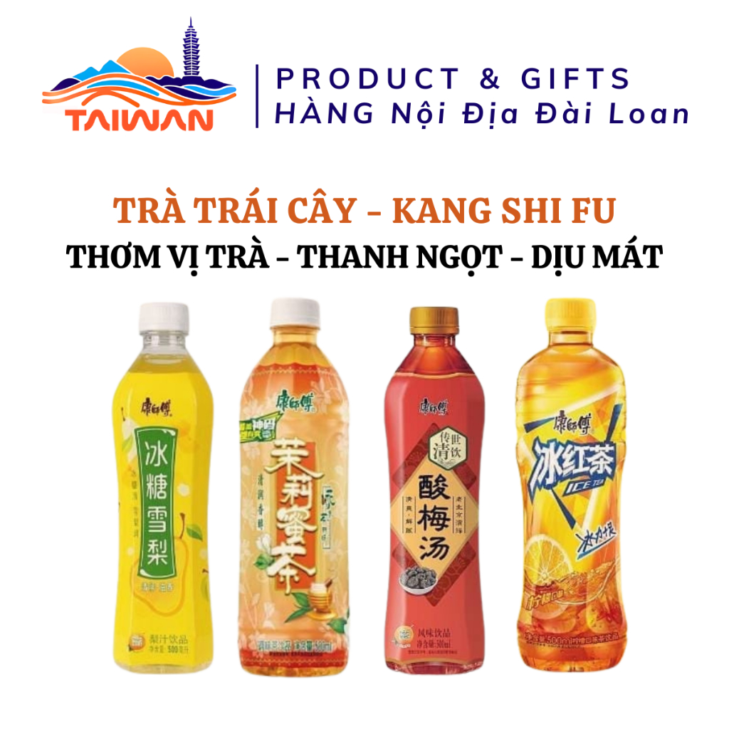 Combo 2 chai Trà mật ong hoa nhài tươi mát thơm vị hoa lài ngọt dịu nhẹ Kang Shi Fu 500ml/chai