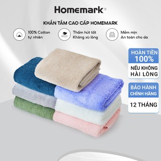 Khăn Mặt Cotton Cao Cấp Homemark Mềm Mại, Thấm Hút Tốt, Bông Tự Nhiên Phù Hợp Mọi Làn Da Nhạy Cảm