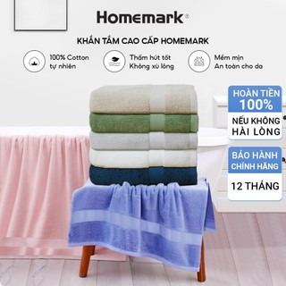 Khăn Tắm 100% Cotton Pakistan Cao Cấp Homemark - Siêu Dày, Mềm Mại, Không Phai Màu, Thấm Hút Tốt