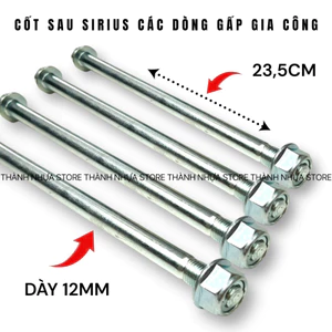 Cốt sau Sirius các dòng gấp gia công, gấp phay, gấp nhôm fastboy/tupaknam