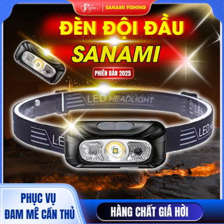 [KM] Đèn Đội Đầu Siêu Sáng  [ ưu đãi Sạc ]  đèn bấm led đội đầu B6 3 cách thức sáng kim 2 bóng led D1 [SF3]