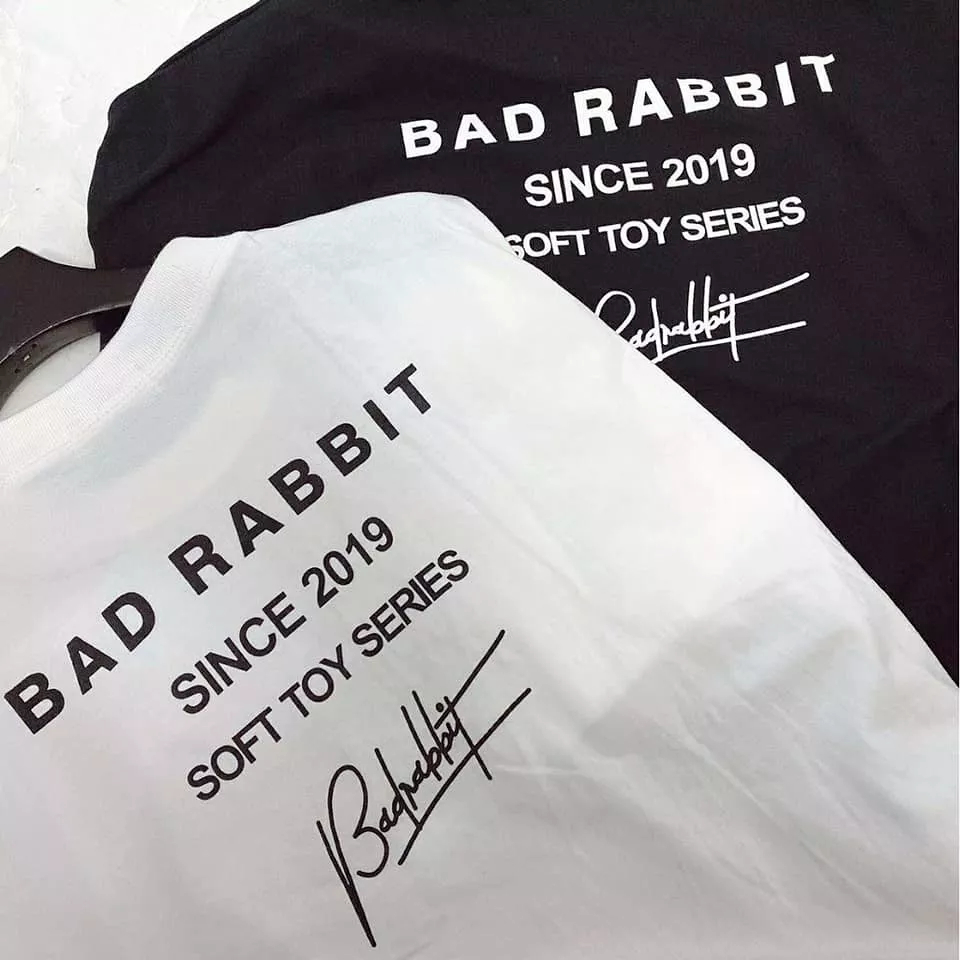 Áo Thun Unisex BAD RABBIT Form Rộng In Gấu Bông Cam Cực Chất, Phong Cách Streetwear