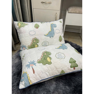 Vỏ gối nằm cotton đũi đậu nành trần bông hoạ tiết kích thước 45x65cm