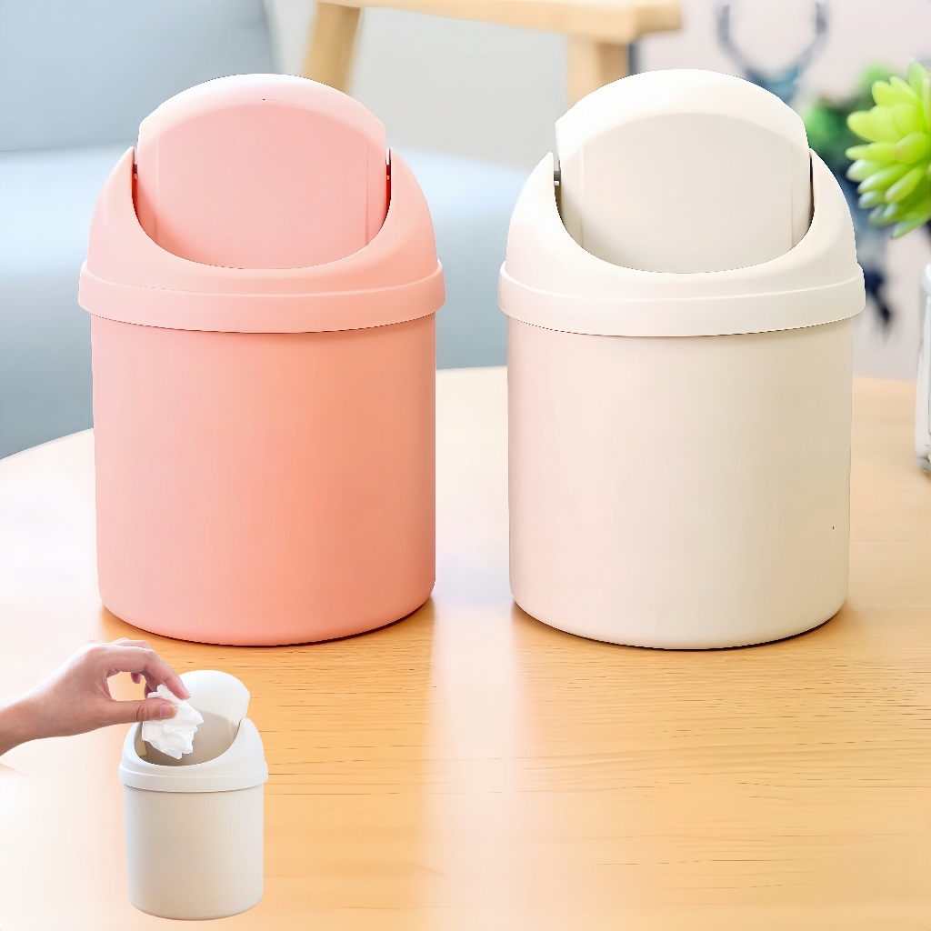 Thùng rác mini để bàn văn phòng,thiết kế đơn giản,18cm×13.5cm,sọt rác ...
