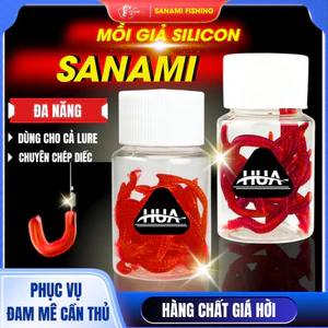 Mồi Câu Cá Giả Giun Sinh Học, Mồi Giả Silicon Chuyên Diếc, Chép, Chép Cỏ MO14 [SF3]
