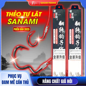 Thẻo Câu Đài Sanami Chất Lượng Cao, Lưỡi Tự Lật Sắc Bén LC57, Sức Kéo Tuyệt Vời, Được Buộc Sẵn [SF2]