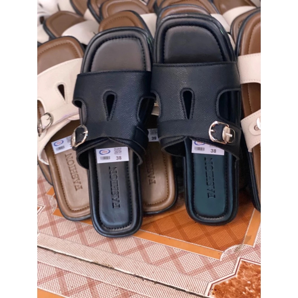 [ BẢN ĐẸP ] Dép Nữ Giọt Lệ Phối Khuy Mẫu Mới Sang Chảnh Dễ Phối Đồ Size 55 - 40