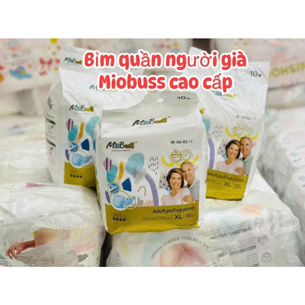 Tã Quần Người Lớn Miobus– Size M/L/XL – Gói 10 Miếng – Dành Cho Người Già, Người Bệnh