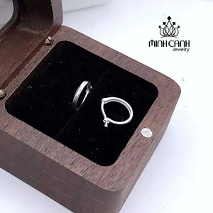 Bông Tai Bạc Bấm Tròn Trơn Cho Bé - Minh Canh Jewelry