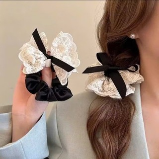 Scrunchies Dây Buộc Tóc Nơ Ren Cao Cấp Kiểu Dễ Thương Cho Thiếu Nữ Đi Tiệc Và Dạo Phố