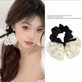 Scrunchies Dây Buộc Tóc Nơ Ren Cao Cấp Kiểu Dễ Thương Cho Thiếu Nữ Đi Tiệc Và Dạo Phố