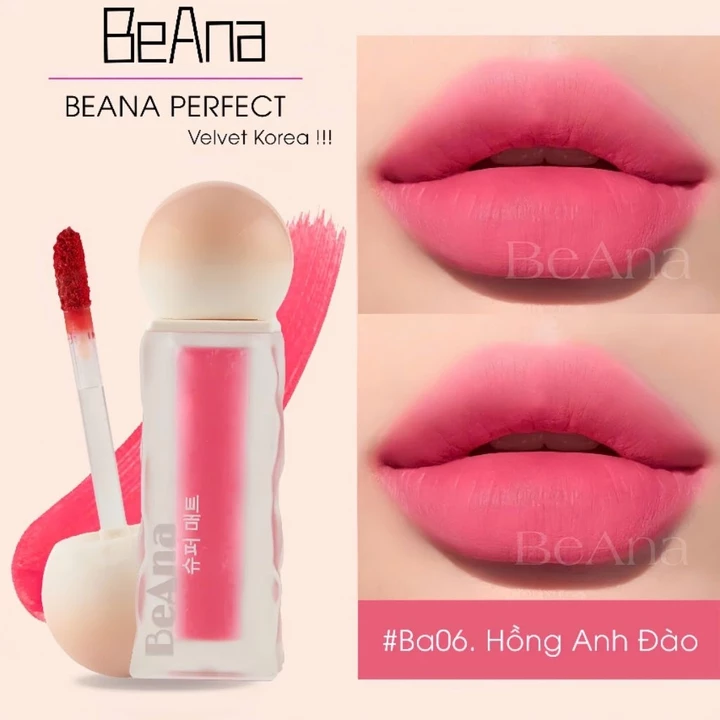 Son BeAna son hồng phấn son hồng đào, son hồng cánh sen son tone hồng, son môi chính hãng màu son nhẹ nhàng