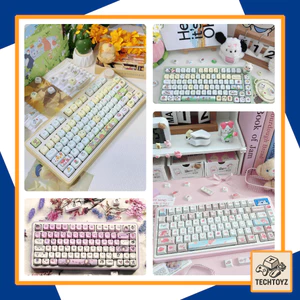 Tổng Hợp Keycaps MOA - Siêu Dễ Thương - PBT DyeSub - MOA Profile