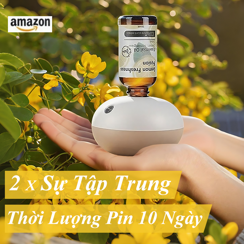 WECONA Chính hãng，Máy Xông Tinh Dầu Trực Tiếp Không Dùng Nước，Máy Khuếch Tán Tinh Dầu Có Pin Tích Điện，Khuếch tán tinh d