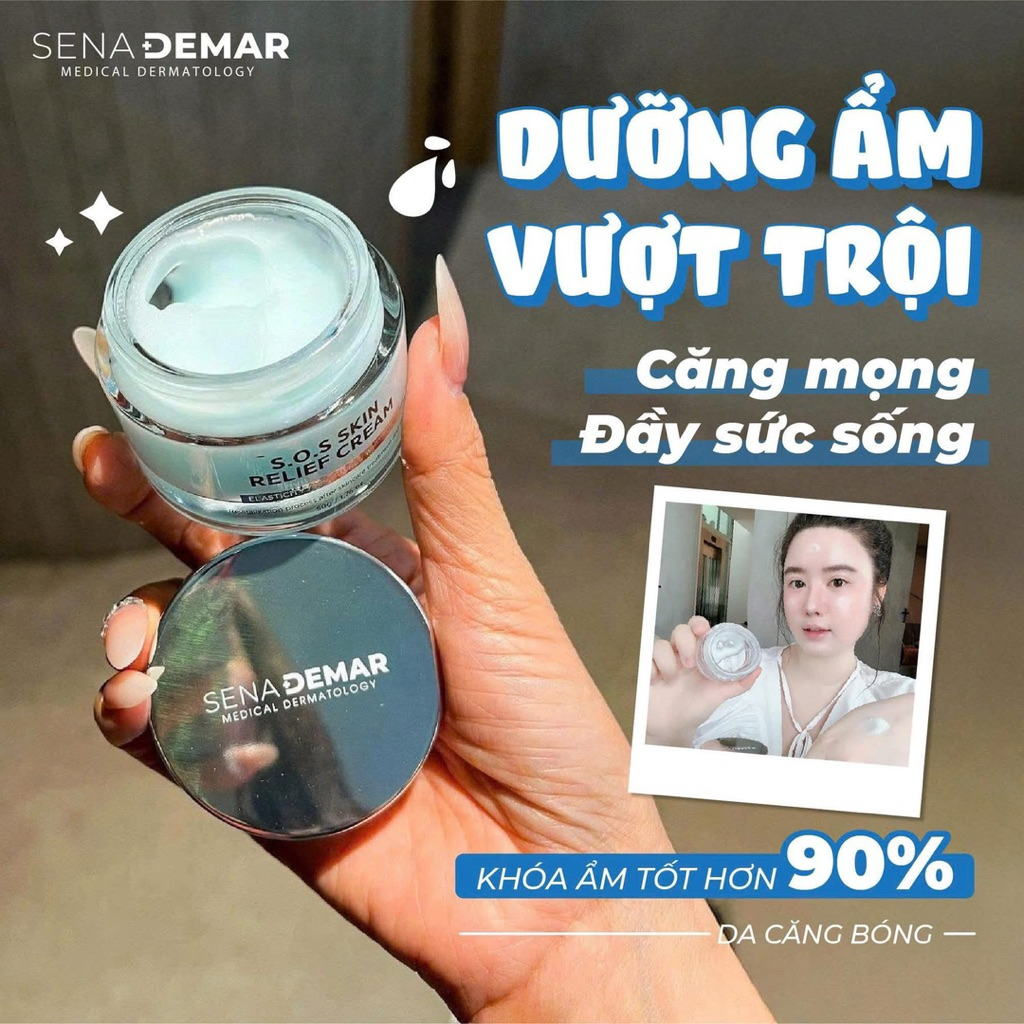 Kem dưỡng sena demar s.o.s skin relief cream giúp phục hồi, dưỡng ẩm, trắng da, 50g hạn2028 kem sos senademar  IS21