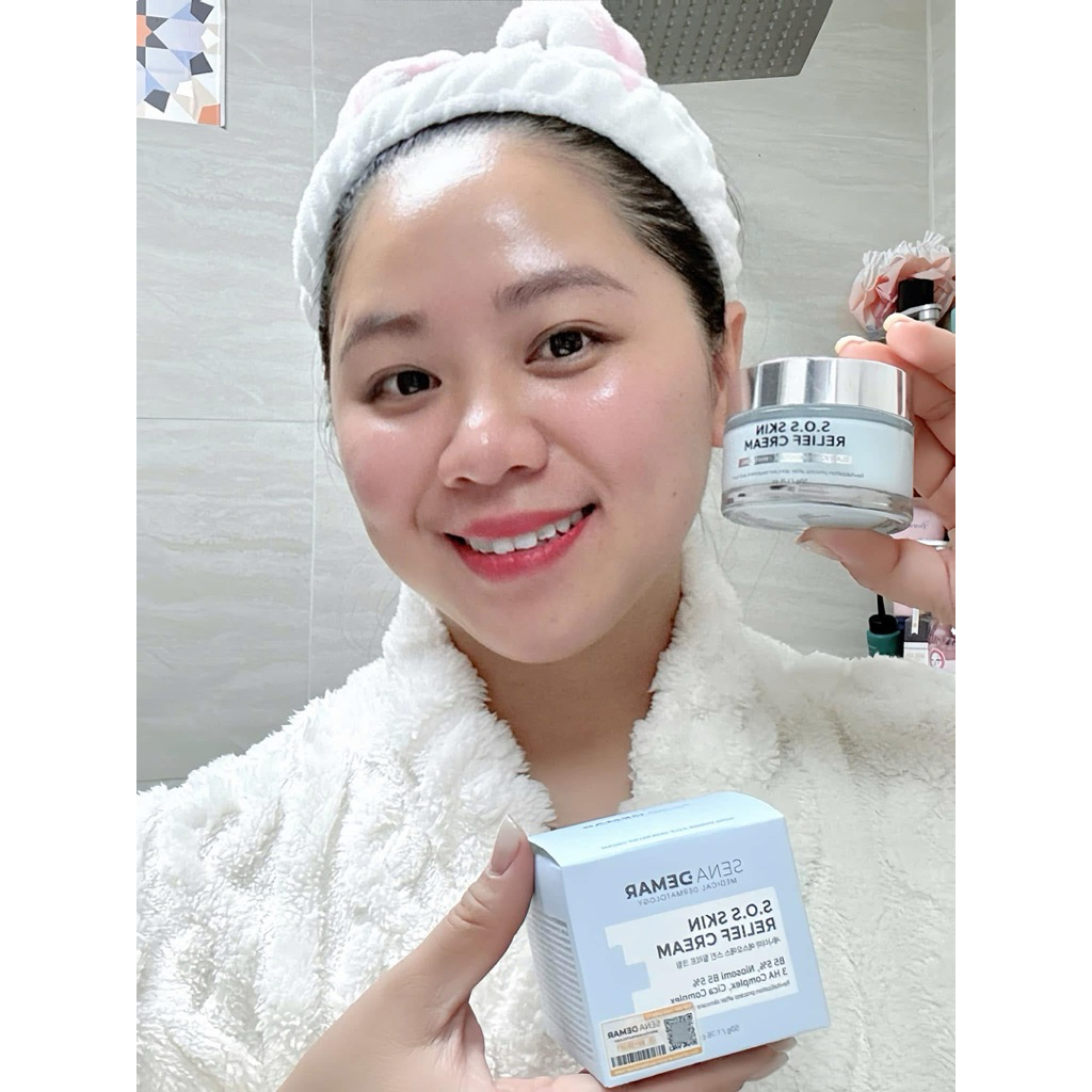 Kem dưỡng sena demar s.o.s skin relief cream giúp phục hồi, dưỡng ẩm, trắng da, 50g hạn2028 kem sos senademar  IS21