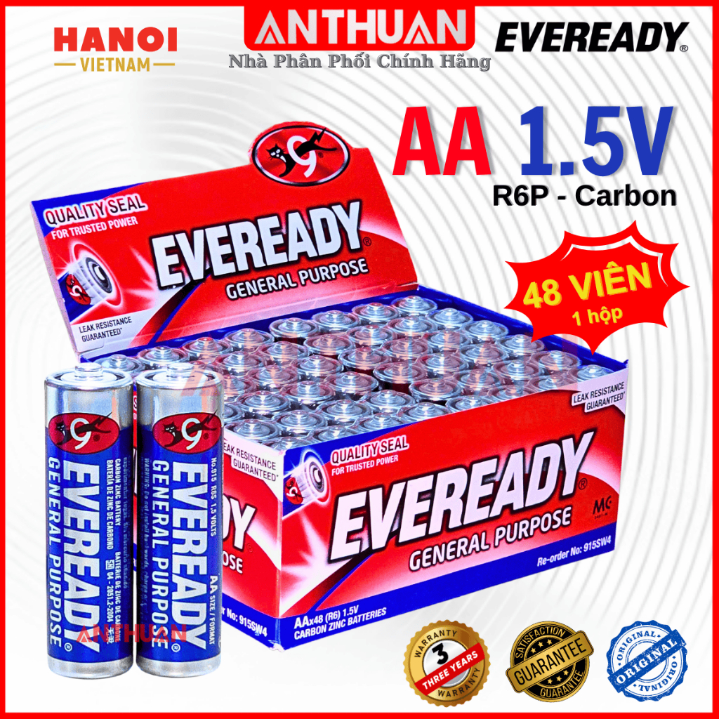 Pin Tiểu AA 2A Eveready Đũa AAA 3A Camelion Super Heavy Duty Battery 1.5V Pin Đồng Hồ Chất Lượng Cao