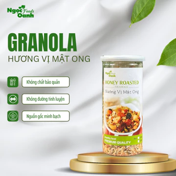 NGŨ CỐC GRANOLA SIÊU HẠT Ăn Kiêng Giảm Cân Ngọc Oanh Foods – Hũ 500g – Ăn Healthy, Ít Đường, Giàu Chất Xơ