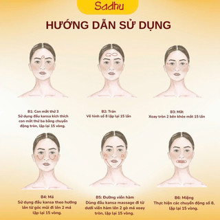 KANSA WAND_CÂY LĂN MASSAGE MẶT BẰNG ĐỒNG NÂNG CƠ TRẺ HÓA , ĐẢ THÔNG KINH LẠC (NHẬP KHẨU ẤN ĐỘ )