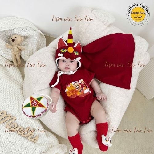 (Tặng tất- sẵn ship) Set bộ body trung thu kèm mũ, túi đeo trung thu, khăn cover Hàn cho bé mặc  bé trai ,bé gái 5-13kg