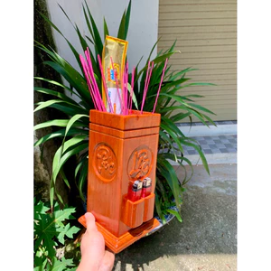 ống nhang Phúc Lộc Thọ thiết kế hộp để quẹt thông minh