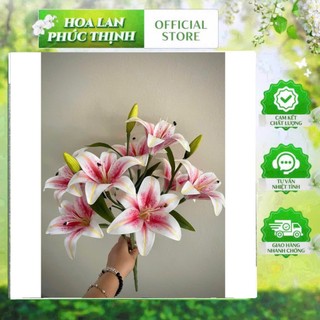 🌸 Cụm Hoa Ly cao su 9bông ,3nụ xốp Trang Trí – Vẻ Đẹp Thanh Lịch & Quyến Rũ 🌸 ✨ Thương hiệu: Hoa Lan Phúc Thịnh ✨